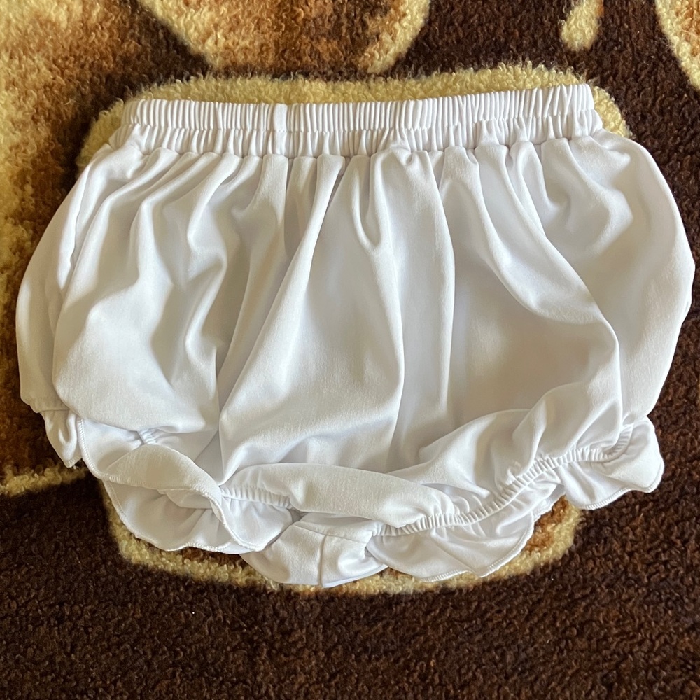 White Ruffled Bloomers - Picture 2 of 2